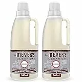 MRS MEYER' S CLEAN DAY Detersivo Lavatrice Concentrato 2 x 31 lavaggi, Fragranza Lavanda con Oli essenziali