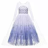 New front Costume da Principessa Frozen Elsa Vestito Elsa Frozen Bambina Abito da Principessa Gonna in Tulle per Festa di Cosplay Party Halloween Compleanno Carnevale Natale Viola 150