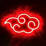 Fiotha Insegne al Neon,Lettere LED,Luce notturna al neon a forma di nuvola, luci notturne a LED per bambini, decorazione da parete, compleanno, Natale, matrimonio-rosso