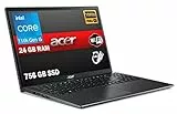 RGDIGITAL SRL Notebook Acer Pc Portatile, Extensa 15,CPU i5 11th Gen 4 Core, RAM 24 Gb SSD da 756 Gb, 15.6' FHD IPS, Grafica Intel Iris Xe, Windows 11 Pro, pronto all'uso, gar. Italia