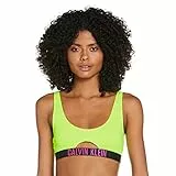 Calvin Klein Cut out Bralette-n Imbottitura, Safety Yellow 13-0630, (Taglia Produttore: Small) Donna