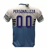Maglia Calcio Lazio Personalizzabile Replica Autorizzata 2018-2019 Bambino (Taglie 6 8 10 12) Adulto (S M L XL) (L)
