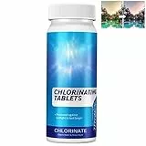 Piscina Care Compresse Cloro,Compresse di Cloro,Vasche Compresse Cloro,Cloro Compresse,Multi Tablet Cloro,Cura Dell'Acqua Cloro,Piscina Pastiglie Cloro,Dicloro Compresse,Nuoto Sicuro e Sano,100G