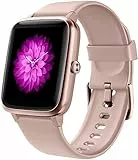 Smartwatch Donna Uomo, Orologio Fitness 9 Modalità Sportivo Conta Calorie Impermeabile 5ATM, Cardiofrequenzimetro Sonno, Contapassi Cronometro Notifiche Messaggi per Android ios