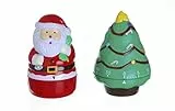 Excelsa Christmas Contaminuti Natale Assortiti, Verde/Rosso, 7x7x10 cm
