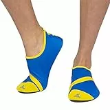Cressi Aqua Socks Scarpette Multisport per Spiaggia, Nuoto, Piscina e Sport Acquatici, Royal Blu/Giallo, S - 34/35