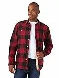 Wrangler Authentics Long Sleeve Shirt Jacket Camicia, Buffalo Rosso, M Uomo