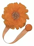 Home Collection MAF118 Calamita Fiore, Poliestere, Arancio, 28x9x3.5 cm