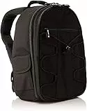 Amazon Basics- Zaino per fotocamera SLR + accessori, colore: Nero