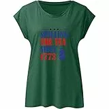 NIUREDLTD Blusa A V Magliette da Donna Canottiere a Maniche Lunghe Casual estive Canottiere Larghe da Donna Camicie Divertenti Maglia Collo A Barchetta