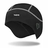 TAGVO Cappellino Termico con Teschio,Cappello da Ciclismo Antivento,Fodera per Casco Calda con Foro per Occhiali,Berretto per Sport Invernali con Copri Orecchie,Fodera per Cappello Rigido Adatta