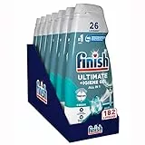 Finish Quantum + Igiene, Detersivo Lavastoviglie Raccomandato da Napisan, Gel Lavastoviglie, 182 Lavaggi, 7 confezioni da 26 Lavaggi di Liquido Lavastoviglie
