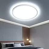 OTREN Plafoniera LED Soffitto, Lampadario Bagno 36W 3240LM, Lampada Luce Moderna per Camera da Letto, Cucina, Soggiorno, Ufficio, Balcone, 6500K Bianco Freddo, Ø30CM