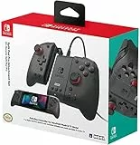 Hori Split Pad Pro Attachment Set (Nero) - Controller Ergonomico per Modalità Portatile con Adattatore Cablato per la Modalitá Docked per Nintendo Switch e OLED - Licenza Ufficiale Nintendo