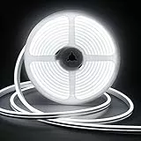 CHACOKO 5M Striscia LED al Neon 600 LEDs, Bianco Freddo Impermeabile IP65 Luci LED in Silicone, 120 LED/Metro, per la Decorazione di Interni ed Esterni