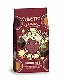 VIALETTO le Passioni di Lamberto | Praline Cioccolato Fondente Cuore al Caffè con Fave di Cacao | Confezione da 150 g