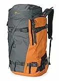 Lowepro LP37230-PWW Powder BP 500 AW Zaino Outdoor per Trekking Invernale, Escursionismo, Capiente per Attrezzatura Photo/Video,DSLR/Mirrorless/Lenses e Accessori Personali, Grigio/Arancio