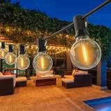 Catena Luminosa Esterno, 15M Luci da Esterno Giardino 30+2 G40 LED Lampadine da Esterno Impermeabile Catene Luminose Esterni Decorative per Terrazzo, Giardino, Balcone, Barbecue, Partito, Matrimonio