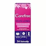 Carefree Salvaslip Plus Long 100% Traspirante, Confezione da 24, 24 unità, 1