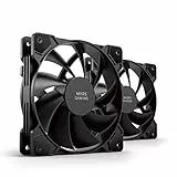 MARSGAMING Mars Gaming MF-PROX2 Nero, Kit 2 Ventolas 120mm, Sistema Anti-Vibrazioni, Ultra-Silenzioso, Doppia Connessione 3PIN + 4PIN, Computer desktop