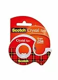 Scotch 3M Crystal Tape Nastro Adesivo, Trasparente, 19 mm x 7,5 m