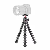 JOBY Kit GorillaPod 3K, Treppiede Leggero Flessibile con Testa a Sfera per Fotocamere DSLR e CSC/Mirrorless, Portata Max 3 kg, Made in Italy, JB91507-BWW, Nero