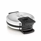 WMF Piastra per cialde LONO, piastra per cialde a cuore, livello di doratura regolabile all'infinito, 900 W, Cromargan opaco/argento