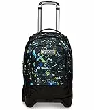 Trolley Scuola Seven Jack 2 Ruote Detach - FLUO STRING BOY - Blu - Zaino Sganciabile - Doppio Uso con Zainetto Rimovibile - Tasca Interna Porta Borraccia - Maxi Capienza - Trolley Viaggio Bambini