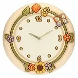 THUN - Orologio da Parete Country con Fiori e Farfalla