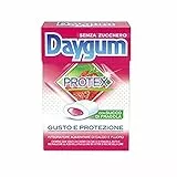 5 PACCHETTI GOMME DA MASTICARE DAYGUM PROTEX FRAGOLA CHEWING GUM CON SUCCO