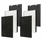 UOUOLONUN 2678 - Filtro di ricambio per purificatore d'aria Bissell Air220 Air320, 2 filtri HEPA 2678 + 2 pre-filtri a carbone attivo 2677