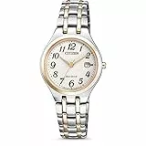 Citizen Orologio Analogico Solare da Donna con Cinturino in Acciaio Inox EW2486-87A