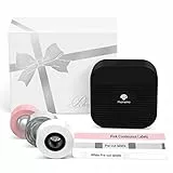 Phomemo Set regalo stampante di etichette Bluetooth Q31, mini etichettatrice per iOS e Android, etichettatrice autoadesiva per casa e ufficio con 3 rotoli di etichette (verde)