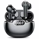 Cuffie Bluetooth Senza Fili, Auricolari Bluetooth 5.3, Cuffie Wireless in-ear Mini Incorporato HD Mic, Bassi Immersivo, 35 Ore di Riproduzione, IPX8 Impermeabile, Display a LED, Sportivi