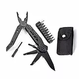 Coltello Multiuso, 11 in 1 Coltello Tascabile Multifunzione con Pinze, Cacciavite, Apri Bottiglia per Campeggio, attività All'aperto, Pinza Multiuso EDC, Pieghevole Pinza Utensile con Tagliacorda