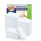 Scotch-Brite Magic Gomma Magica Cancella Macchie, Confezione da 12 Pezzi – Per Rimuovere Macchie e Segni dalle Superfici senza Detergenti