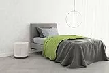 Italian Bed Linen Completo letto 100% Cotone TRENDY CHIC, Singolo, Verde Acido