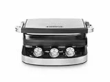 De'Longhi Contact Grill Bistecchiera elettrica CGH910, Steel, Acciao/Nero