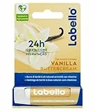 Labello Vanilla Buttercream 5.5 ml, Burrocacao labbra con profumazione alla vaniglia, Balsamo labbra con oli naturali e senza oli minerali, Lip balm morbido e idratante per 24 ore