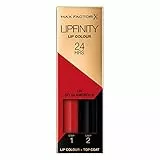 Max Factor - Lipfinity Lip Colour - Rossetto Lunga Durata e Gloss Idratante con Applicazione Bifase - Nuance 125 So Glamorous