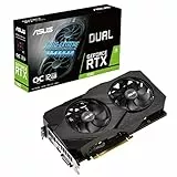 Asus Dual GeForce RTX 2060 EVO OC Edition Scheda Grafica, 12GB GDDR6, PCIe 3.0, HDMI, DisplayPort, DVI, Due Ventole Axial-Tech, Tecnologia 0dB, Auto Extreme, PSU Consigliata 500W, GPU Tweak II, Nero