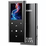 ZOOAOXO 128GB Lettore MP3, Lettore Musicale con Bluetooth 5.2, Altoparlante HD Integrato, FM Radio, Registratore Vocale, Mini Design, Peso 70G, Suono HiFi, Ideale per Lo Sport, Auricolari Inclusi