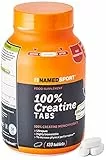 100% Creatine Tabs 120 cpr - integratore alimentare a base di creatina monoidrato micronizzata purissima di qualità Creapure®