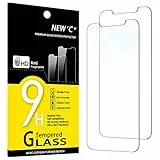 NEW'C 2 Pezzi, Vetro Temperato per iPhone 11 e iPhone XR (6,1 Pollici), Pellicola Prottetiva Anti Graffio, Anti-Impronte, Senza Bolle, Durezza 9H, 0,33mm Ultra Trasparente, Ultra Resistente
