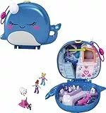 Polly Pocket- Cofanetto Amici delle Nevi con Micro Bambole Polly e Lila, Cane, Slitta, Orso Polare e Accessori Giocattolo per Bambini 4+Anni, GKJ52