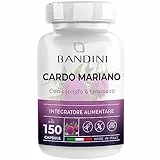Bandini® Cardo Mariano Fegato Complex - 150 capsule - Integratore naturale di Carciofo, Tarassaco e 80% di Silimarina - Con effetto Diuretico, Digestivo e Depurativo - Altamente dosato - 100% Vegan