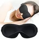 onaEz Mascherina per Dormire,Aggiornamento all'interno del design imbottito del naso Maschera Notte Occhi morbida e traspirante, con Cinghia Regolabile,Viaggio