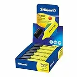 Pelikan Evidenziatori, Signal, Giallo, Confezione Risparmio da 10 Pezzi, Cappuccio con Clip, Prodotto in Germania, 1 unità (Confezione da 10)