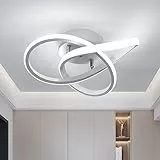 Comely Plafoniere a LED, Lampada da Soffitto Moderna 30W 3300LM, Plafoniera LED Design Fiore Lampadario Acrilico Bianca per Soggiorno Cucina Camera da Letto Corridoio, Luce Bianca 6500K