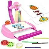 Colmanda Proiettore di Disegno per Bambini, Tavolo da Disegno Proiettore d'arte Kit, Proiettore di Pittura Disegno Tavolo per proiettore da Disegno, Giocattoli Educativi Regalo per Bambini